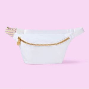 STONEY CLOVER LANE X TARGET NWT White Rainbow Fanny Pack Belt Bag Gold Zipper